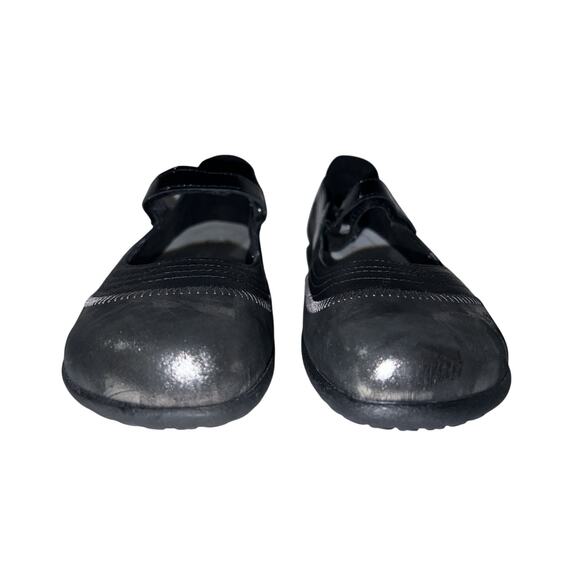 NAOT Shoes MISMATCH Size 9/40 10/41 Metallic Gray Leather KIREI Mary Janes Flats - Picture 4 of 9